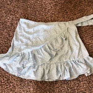 Wrap mini skirt